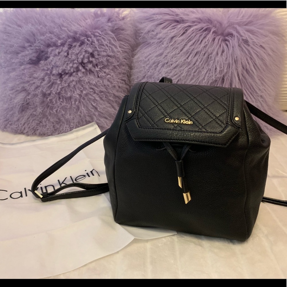 Calvin Klein leather backpack